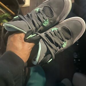 Gray and Mint Men's Sneakers